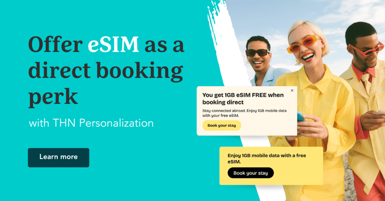 Offer eSIM as a direct booking perk