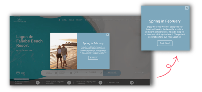 SandandSea sringtime getaway message to drive direct bookings
