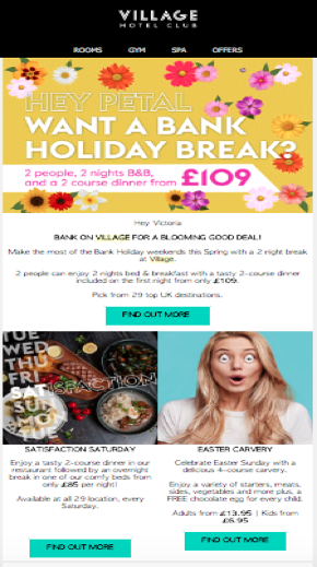 villagehotels-email-marketing-strategy